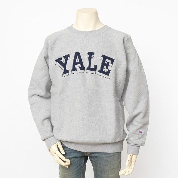 チャンピオン（champion) YALE エール大学 リバースウィーブ　クルーネックスウェット カレッジロゴ 米国製　USA　トレーナー　の画像