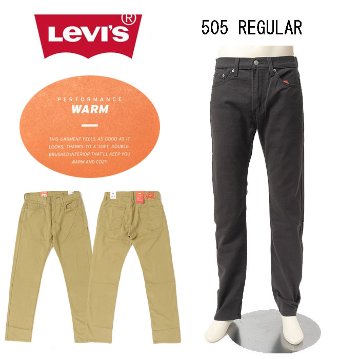 リーバイス LEVI'S  WARM 505 レギュラーストレート ストレッチ 暖パンデニム　00505-31 裏微起毛 暖パン メンズ の画像