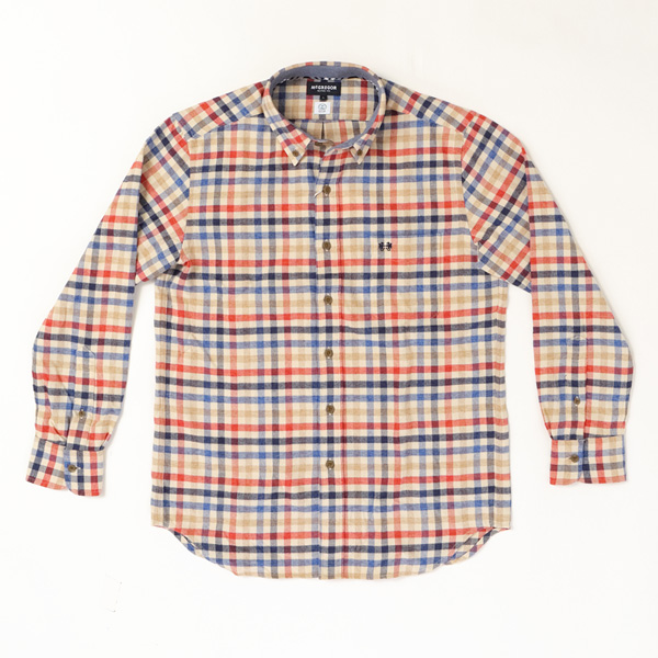 McGREGOR　マクレガー 111174616 メンズ　長袖シャツ　FLANNNEL CHECK SHIRT フランネルチェック ボタンダウンシャツの画像