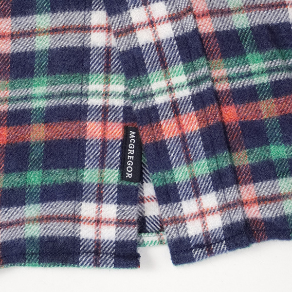 McGREGOR　マクレガー 111174616 メンズ　長袖シャツ　FLANNNEL CHECK SHIRT フランネルチェック ボタンダウンシャツの画像