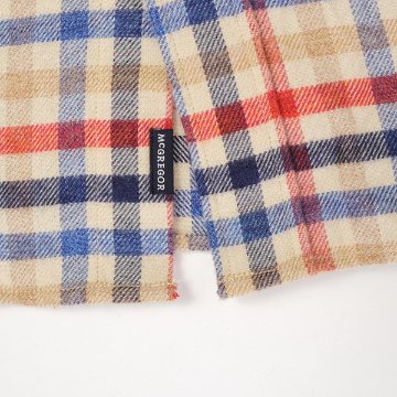 McGREGOR　マクレガー 111174616 メンズ　長袖シャツ　FLANNNEL CHECK SHIRT フランネルチェック ボタンダウンシャツの画像