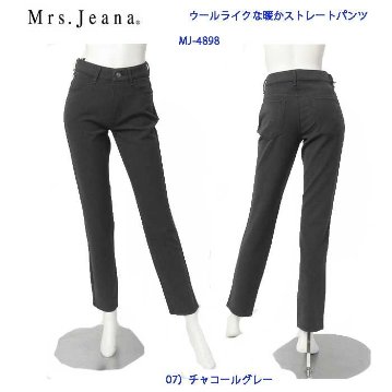 Sweet Camel Mrs.Jeana　MJ-4898 warm　裏起毛ストレッチ　レギュラー TR 2WAY ストレッチ　ストレート　暖　秋冬の画像