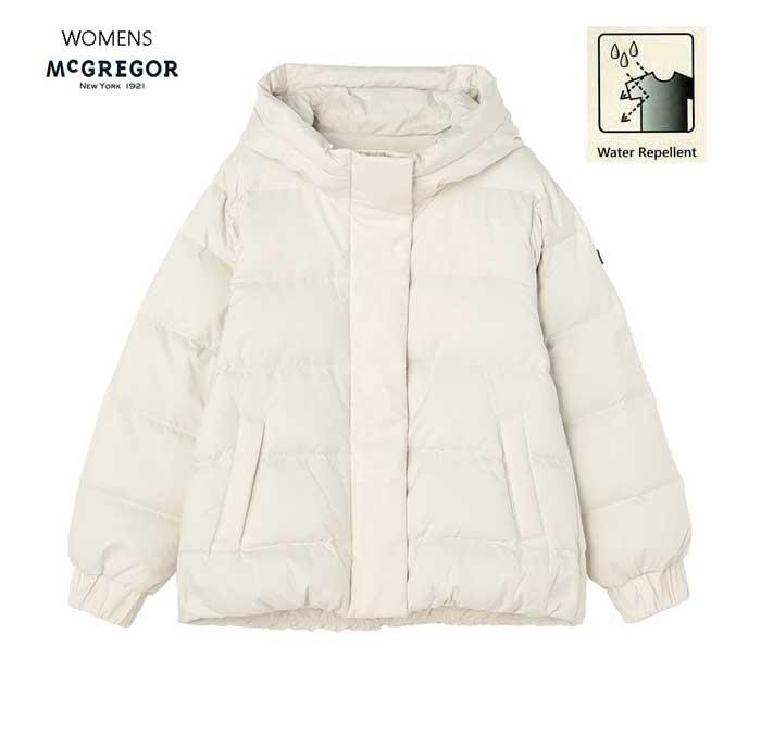 20％OFF McGREGOR　マクレガー　レディース 311134802フ ショートコクーンダウンジャケット 撥水加工素材　Water Repellent　婦人　ダウン　ブルゾン　ジャンバー 防寒　の画像