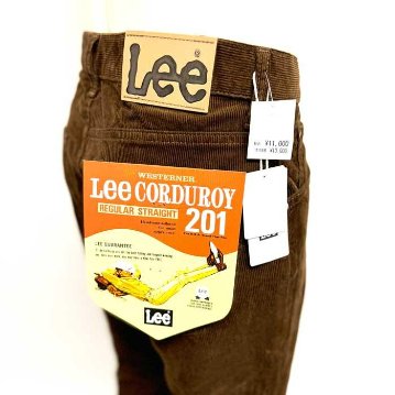 Lee 201　ストレート　コーデュロイ　コール天　アメリカンスタンダード　02010 ジーンズ 素材　綿100% Straight　コーディロイ　パンツ　フレアー　コール天 レギュラーストレート　の画像