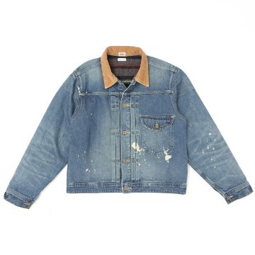 Lee リー LM9834 100周年記念 136）ユーズド　COW BOY JACKET ライニング カウボーイ デニム セルビッチ デニムジャケット gジャン  ストームライダー　の画像