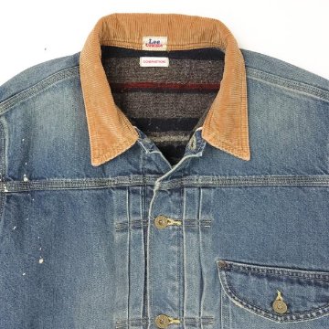 Lee リー LM9834 100周年記念 136）ユーズド　COW BOY JACKET ライニング カウボーイ デニム セルビッチ デニムジャケット gジャン  ストームライダー　の画像