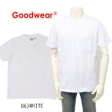 Goodwear グッドウェア 2W7-2500 USAコットン 無地ポケット Tee メンズ レディース ユニセックス 春 夏 Tシャツ カジュアル 半袖 シャツ コットン 綿 肉厚 の画像