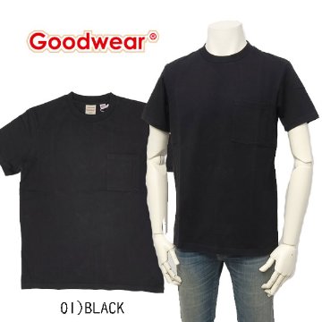 Goodwear グッドウェア 2W7-2500 USAコットン 無地ポケット Tee メンズ レディース ユニセックス 春 夏 Tシャツ カジュアル 半袖 シャツ コットン 綿 肉厚 の画像