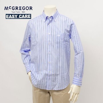 McGREGOR マクレガー EASY CARE　イージーケア ボタンダウンシャツ 111175101 シャツ メンズ 紳士 春服 ストライプ柄の画像