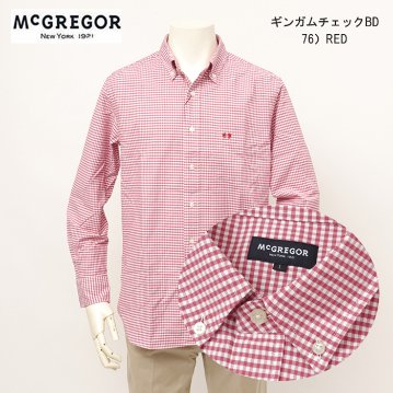 McGREGOR マクレガー ボタンダウンシャツ 111175102 シャツ メンズ 紳士 春服 チェック カジュアル の画像