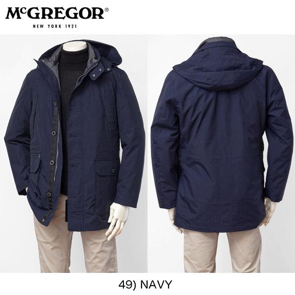 McGREGOR(マグレガー)メンズ 　3WAYハーフダウンジャケット DIAPLEX素材　111129601　/　６つの多機能仕様ジャケットの画像