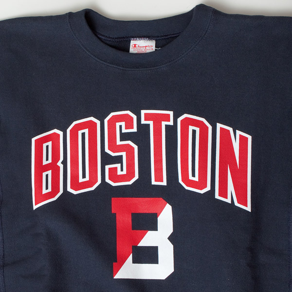チャンピオン（champion) リバースウィーブ　クルーネックスウェット BOSTONロゴ  C5-Q001ユニセックスの画像