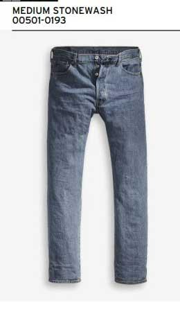 LEVI'S リーバイス 501 USAインポート製品 股下91cm L36 オリジナルフィット 00501-01 93)STONE WASH 脚長の画像