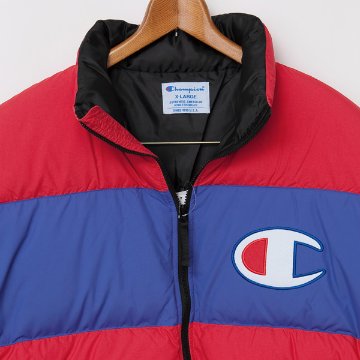チャンピオン（champion) 　アクションスタイルダウンジャケット　ビックロゴ　スポーツミックスの画像