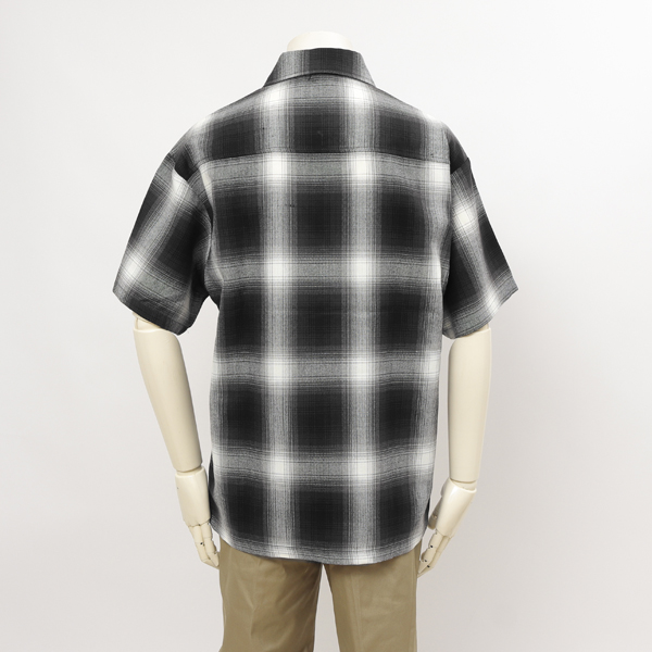 CALTOP キャルトップ OMBRE CHECK SHIRTS 半袖オンブレチェック シャツ メンズ トップス の画像