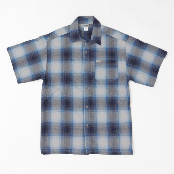 CALTOP キャルトップ OMBRE CHECK SHIRTS 半袖オンブレチェック シャツ メンズ トップス の画像