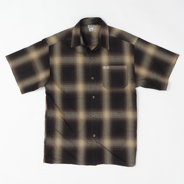 CALTOP キャルトップ OMBRE CHECK SHIRTS 半袖オンブレチェック シャツ メンズ トップス の画像