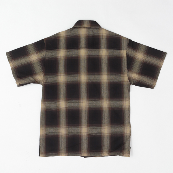 CALTOP キャルトップ OMBRE CHECK SHIRTS 半袖オンブレチェック シャツ メンズ トップス の画像