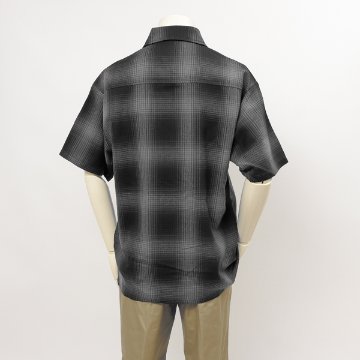 CALTOP キャルトップ OMBRE CHECK SHIRTS 半袖オンブレチェック シャツ メンズ トップス の画像