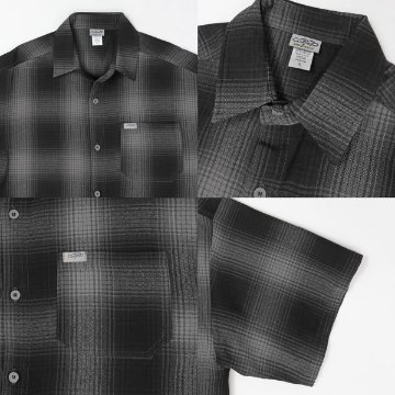 CALTOP キャルトップ OMBRE CHECK SHIRTS 半袖オンブレチェック シャツ メンズ トップス の画像