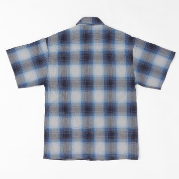 CALTOP キャルトップ OMBRE CHECK SHIRTS 半袖オンブレチェック シャツ メンズ トップス の画像