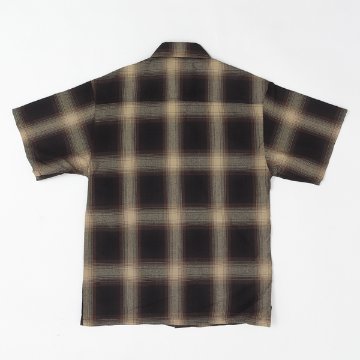 CALTOP キャルトップ OMBRE CHECK SHIRTS 半袖オンブレチェック シャツ メンズ トップス の画像