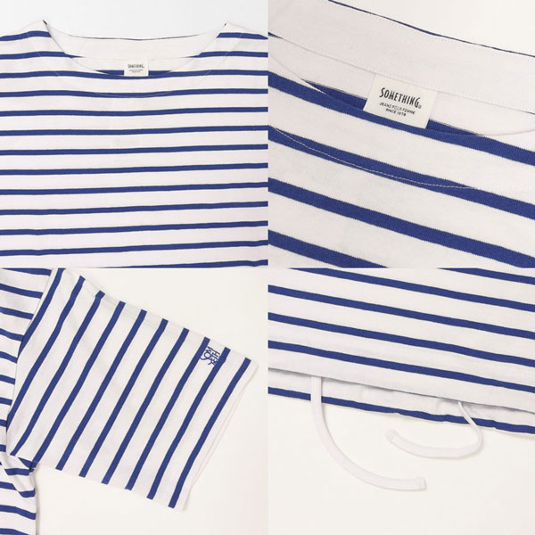 サムシング something st671 バスクシャツ ボーダー Tシャツ レディース トップス 綿100％ ドライタッチ の画像