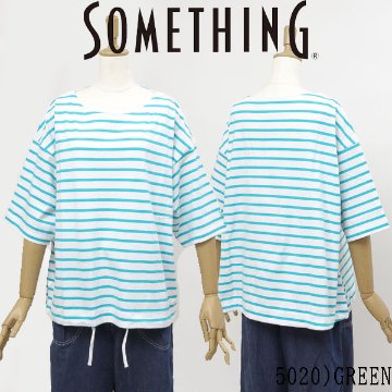 サムシング something st671 バスクシャツ ボーダー Tシャツ レディース トップス 綿100％ ドライタッチ の画像