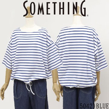 サムシング something st671 バスクシャツ ボーダー Tシャツ レディース トップス 綿100％ ドライタッチ の画像