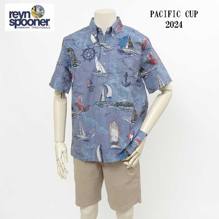 reynspooner レインスプーナー　126-6187 パシフィックカップ　2024 PULLOVER アロハ シャツ　ハワイ 夏 半袖の画像