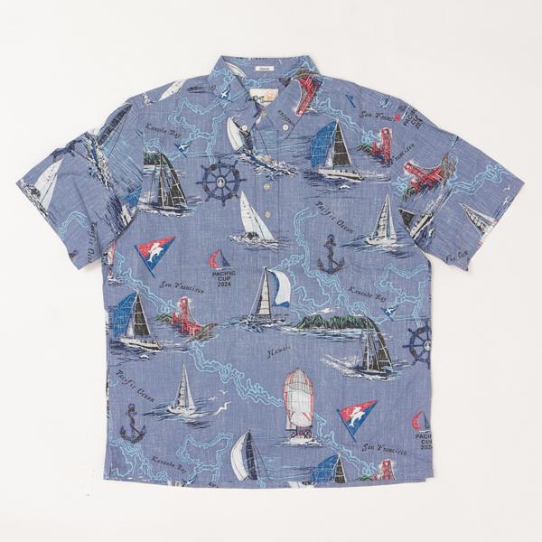 reynspooner レインスプーナー　126-6187 パシフィックカップ　2024 PULLOVER アロハ シャツ　ハワイ 夏 半袖の画像