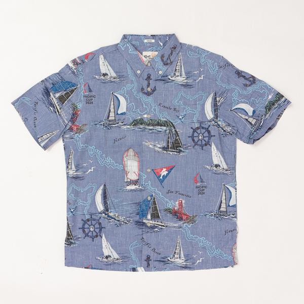 reynspooner レインスプーナー　125-6187 パシフィックカップ　2024 BUTTON FTONT 前開き アロハ シャツ　ハワイ 夏 半袖の画像