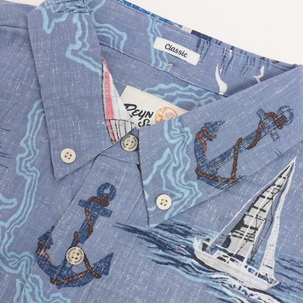 reynspooner レインスプーナー　125-6187 パシフィックカップ　2024 BUTTON FTONT 前開き アロハ シャツ　ハワイ 夏 半袖の画像