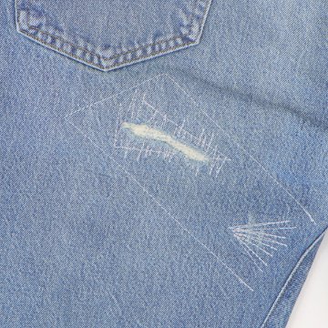 LEVI'S VINTAGE CLOTHING リーバイス ヴィンテージ クロージング 1955年モデル 501XX 50155-0093 ダメージ リメイク加工 リペア メンズ ジーンズ の画像