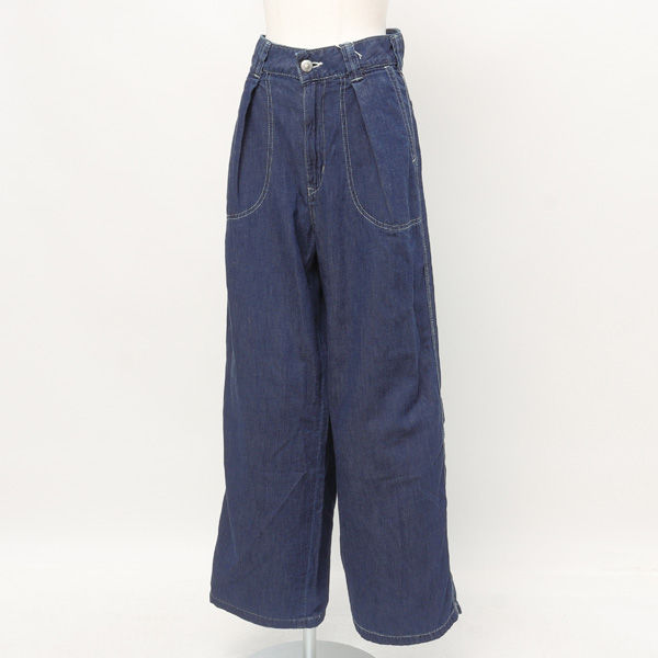 Something サムシング sn1005 LINEN PAINTER WIDE リネン ペインター ワイド レディース 日本製 の画像