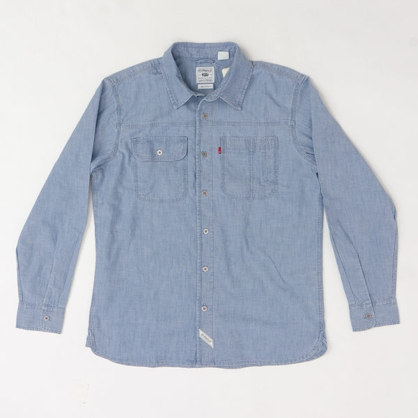 LEVI'S リーバイス a7224-00 ワークシャツ トップス シャツ メンズ 長袖 デニム ロングスリーブ の画像