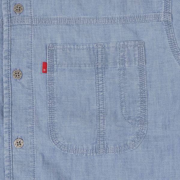 LEVI'S リーバイス a7224-00 ワークシャツ トップス シャツ メンズ 長袖 デニム ロングスリーブ の画像