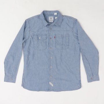LEVI'S リーバイス a7224-00 ワークシャツ トップス シャツ メンズ 長袖 デニム ロングスリーブ の画像