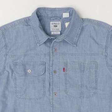 LEVI'S リーバイス a7224-00 ワークシャツ トップス シャツ メンズ 長袖 デニム ロングスリーブ の画像