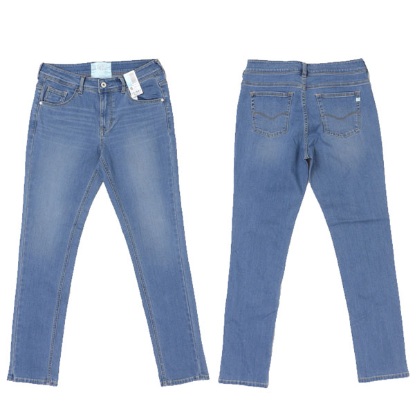C17 cs326 COOL 実感さらさら涼し サマー スキニー パンツ レディース SKINNY DENIM ストレッチ の画像