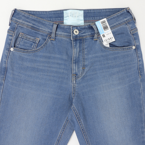 C17 cs326 COOL 実感さらさら涼し サマー スキニー パンツ レディース SKINNY DENIM ストレッチ の画像
