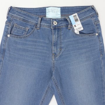 C17 cs326 COOL 実感さらさら涼し サマー スキニー パンツ レディース SKINNY DENIM ストレッチ の画像