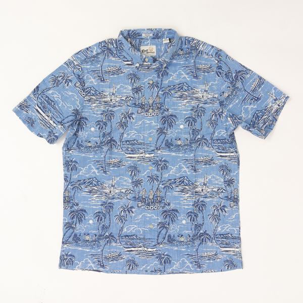 reynspooner レインスプーナー　ISLAND PARADISE BF 125-6221 Spooner Kloth But BUTTON FTONT 前開き アロハ シャツ　ハワイ 夏 半袖の画像