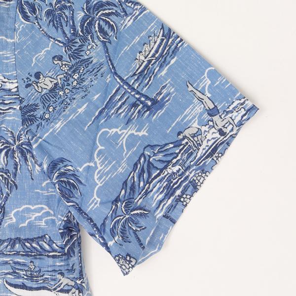 reynspooner レインスプーナー　ISLAND PARADISE BF 125-6221 Spooner Kloth But BUTTON FTONT 前開き アロハ シャツ　ハワイ 夏 半袖の画像