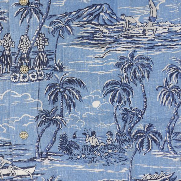 reynspooner レインスプーナー　ISLAND PARADISE BF 125-6221 Spooner Kloth But BUTTON FTONT 前開き アロハ シャツ　ハワイ 夏 半袖の画像