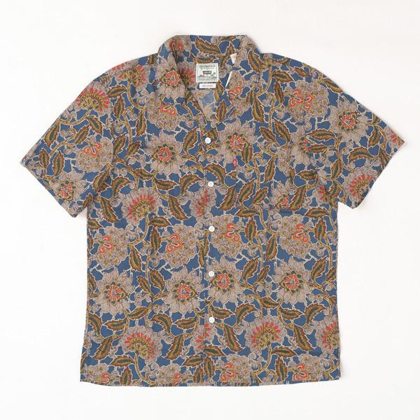 Levis リーバイス 72625-0117 The Sunset Camp Shirt  ELIAN FLORAL WHITE PEPP サンセットキャンプシャツ 半袖シャツ アロハシャツ 開襟 メの画像