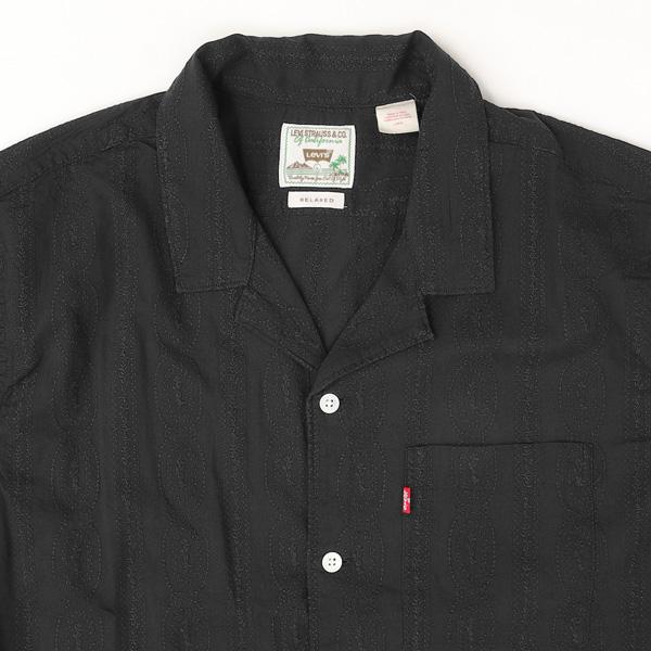 Levis リーバイス 72625-0115 The Sunset Camp Shirt  EMBER DETAIL STRIOE V3  　サンセットキャンプシャツ　半袖シャツ　アロハシャツ　開襟の画像
