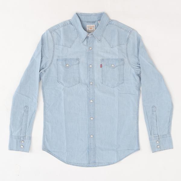 リーバイス　BARSTOW ウエスタンシャツ STANDARD　85744-00 66)BURNETT LIGHT CHAMBRAY シャンブレー　5.0oz  ライトシャンブレーの画像