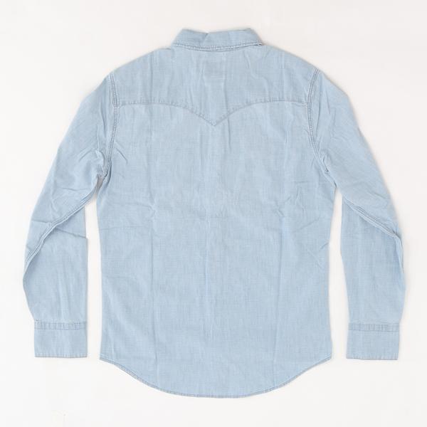 リーバイス　BARSTOW ウエスタンシャツ STANDARD　85744-00 66)BURNETT LIGHT CHAMBRAY シャンブレー　5.0oz  ライトシャンブレーの画像