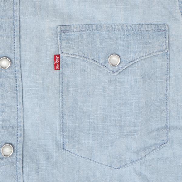 リーバイス　BARSTOW ウエスタンシャツ STANDARD　85744-00 66)BURNETT LIGHT CHAMBRAY シャンブレー　5.0oz  ライトシャンブレーの画像